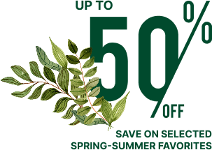 Save up to 50% off on selected spring-summer models