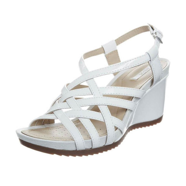 Geox New Roxy Women's White Sandals with Straps