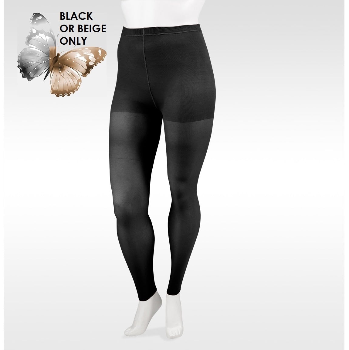 Juzo Women's Soft 15-20mmhg Medical Compression Support Leggings, Black, 1  (I)