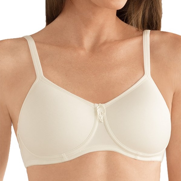 Amoena Lara Padded Soft Cup Bra with Breathable Mesh Pockets
