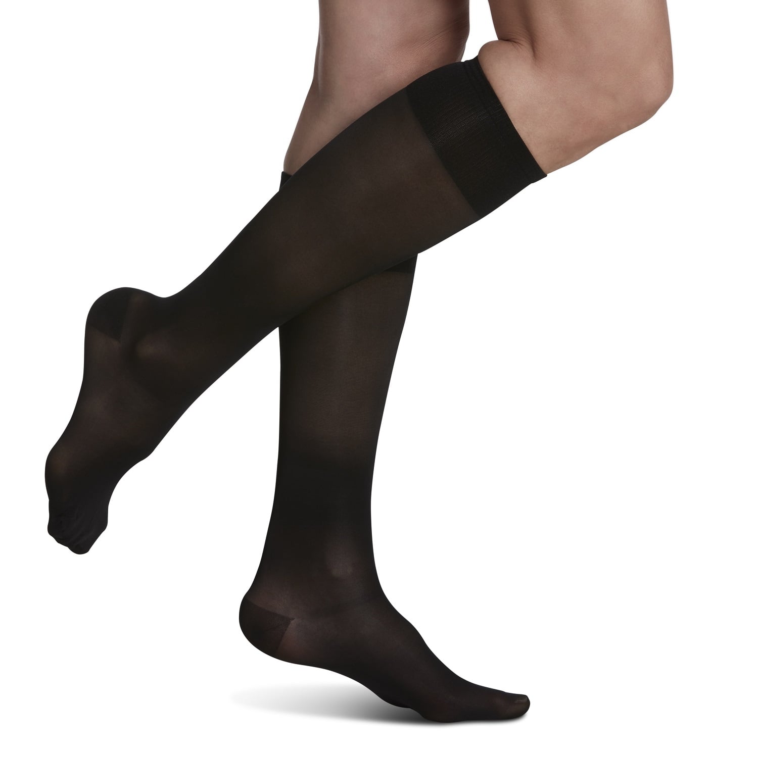 Knee High Compression Stockings, Firm Support 20-30mmHg Opaque