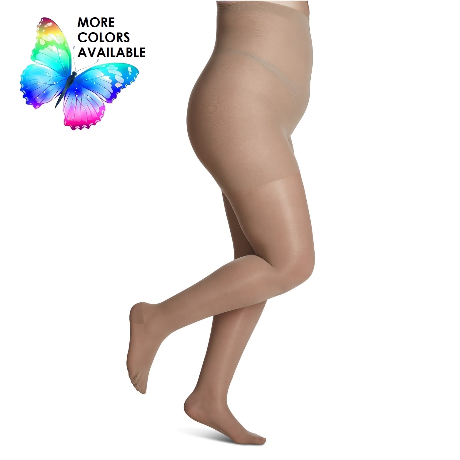 Woman is putting on lymphedema compression stockings Stock Photo by  JulieAlexK