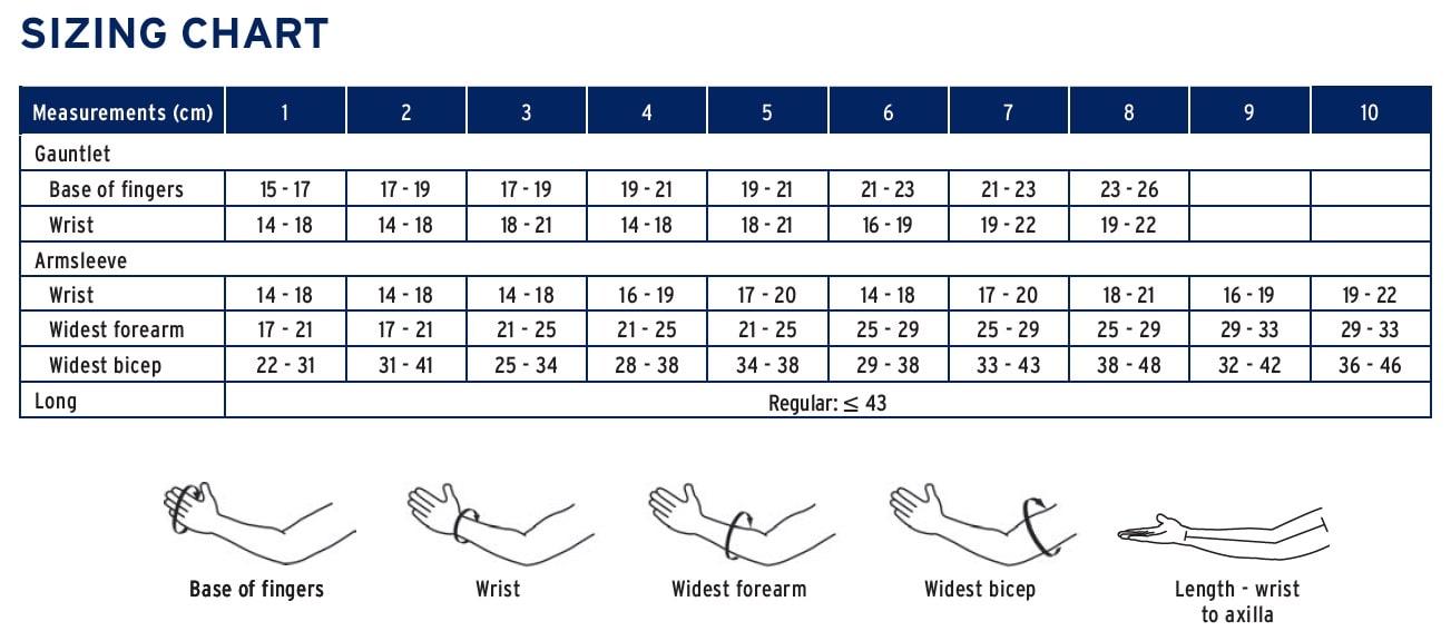  Soft Dream Armsleeve Size Chart